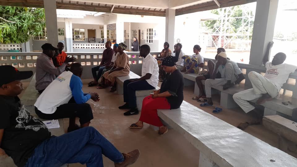 Bwiam Hospital staff audience